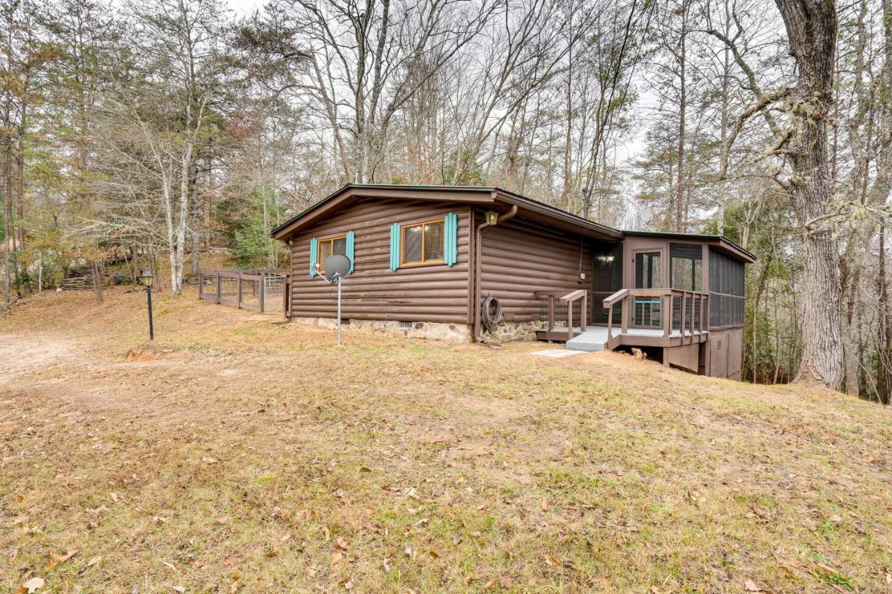 Peaceful Warne Cabin Fenced Yard And Screened Porch Brasstown Экстерьер фото